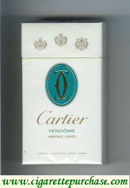 Cartier Vendome Menthol Lights cigarettes
